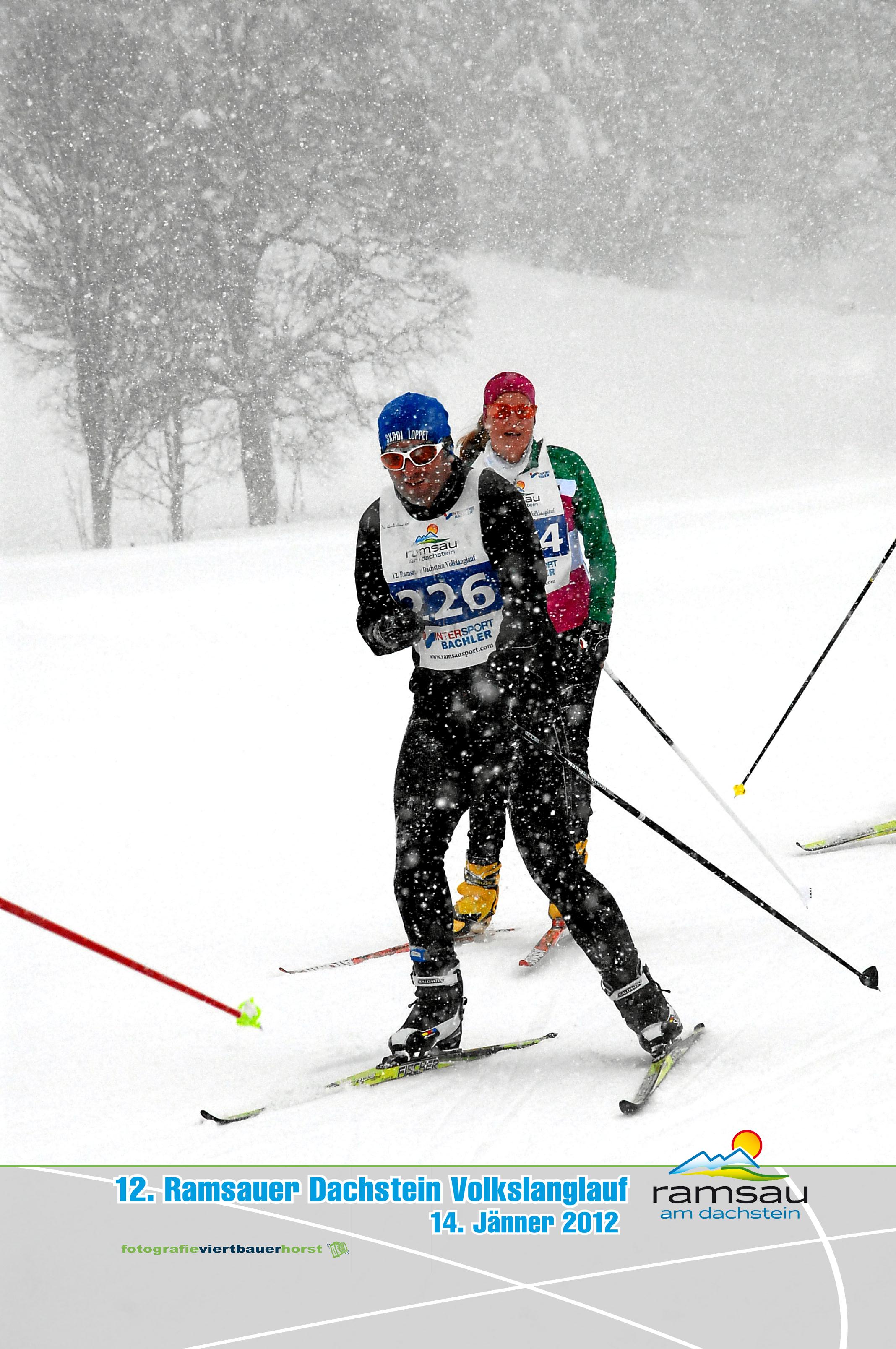 Im Schneesturm - Ramsau Marathon 2012