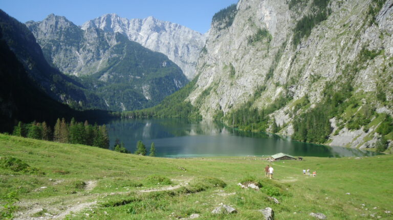 Fischunkel Alm mit Obersee und Watzmann