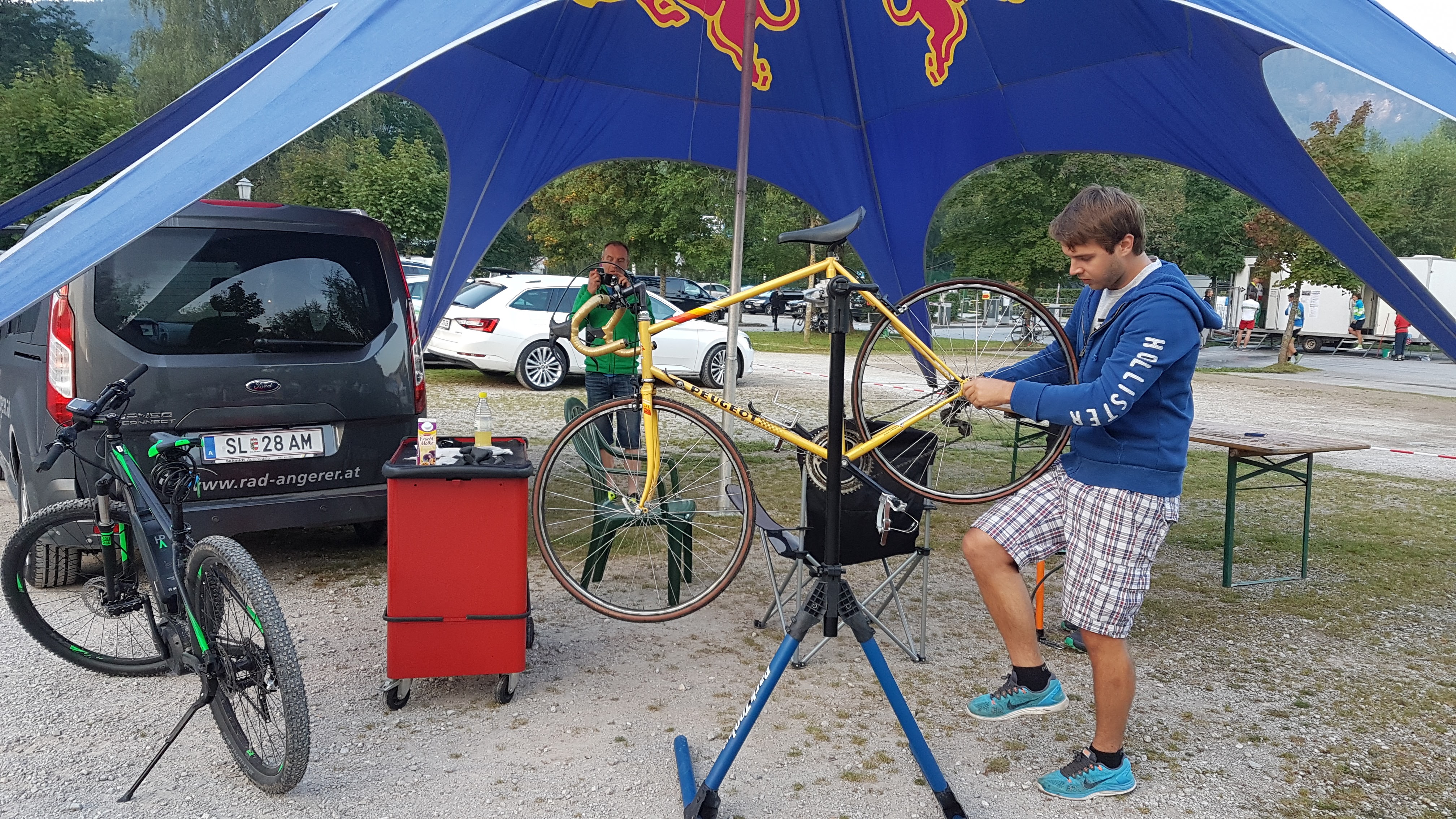 Radsport Angerer hilft mit